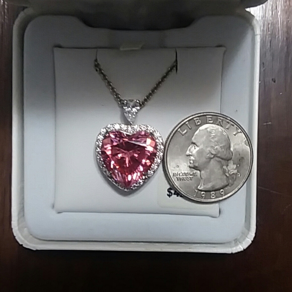 Emotions Sterling Silver Heart Frame Pendant - Picture 4 of 7